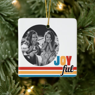 Joyful Photo Christmas Ornament