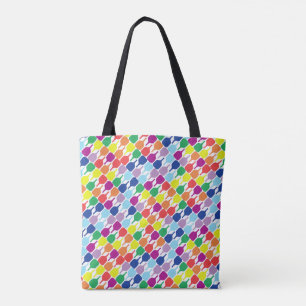 Joyful pickleball paddles 💚❤️💛💙 tote bag
