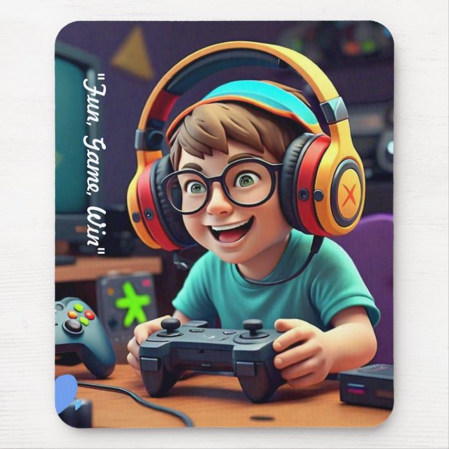 "Joyful Playtime" Mouse Pad (Front)
