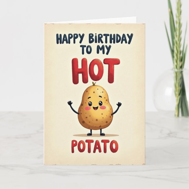 Joyful Potato Birthday Card (Front)