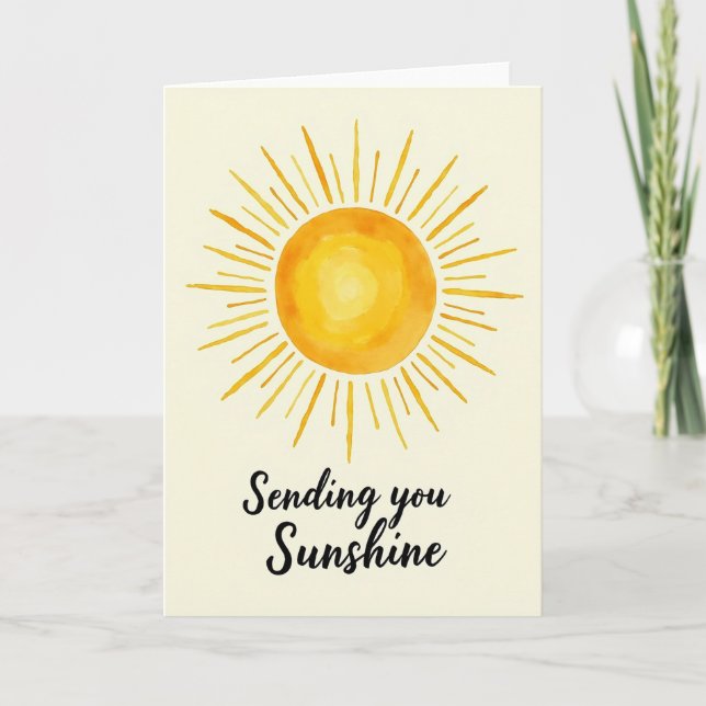 Joyful Radiant Sun Card (Front)