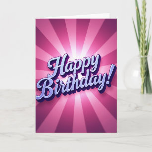 Joyful Ray Burst Card