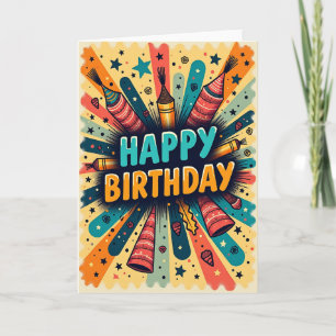 Joyful Rays Birthday Card