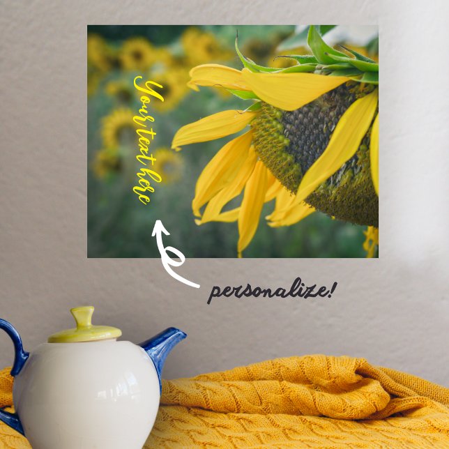 Joyful rustic sunflower  poster (Creator Uploaded)