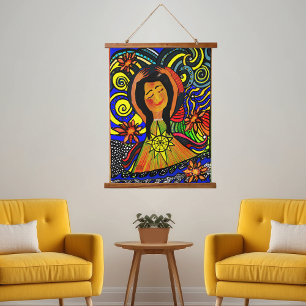 Joyful Serenity: A Celebration of Inner Peace Hanging Tapestry