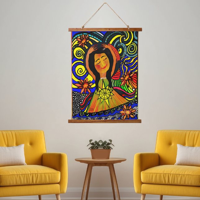 Joyful Serenity: A Celebration of Inner Peace Hanging Tapestry (Creator Uploaded)