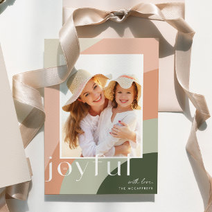 Joyful Shades   Vertical Photo Holiday Card