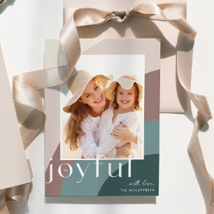 Joyful Shades   Vertical Photo Holiday Card
