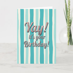 Joyful Shimmering Birthday Card