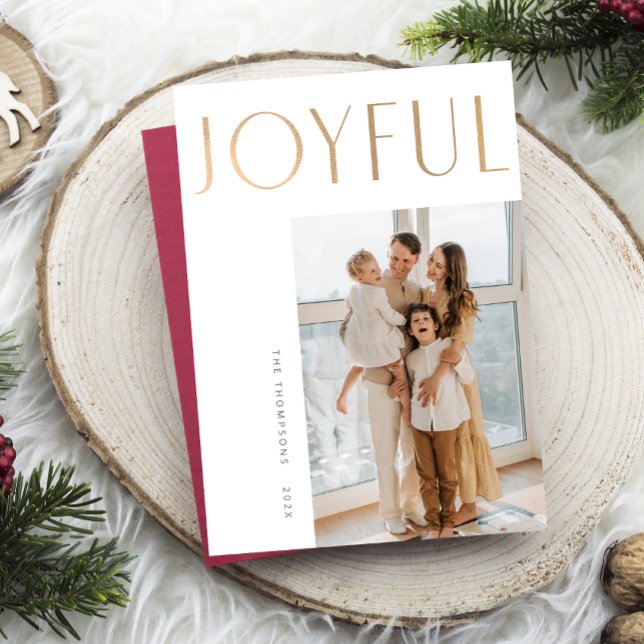 Joyful + Simple Template Christmas Card (Creator Uploaded)