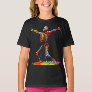 Joyful Skeleton: Dance of Colours T-Shirt