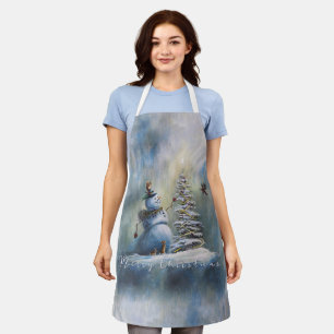 Joyful Snowman by Jason Street Apron
