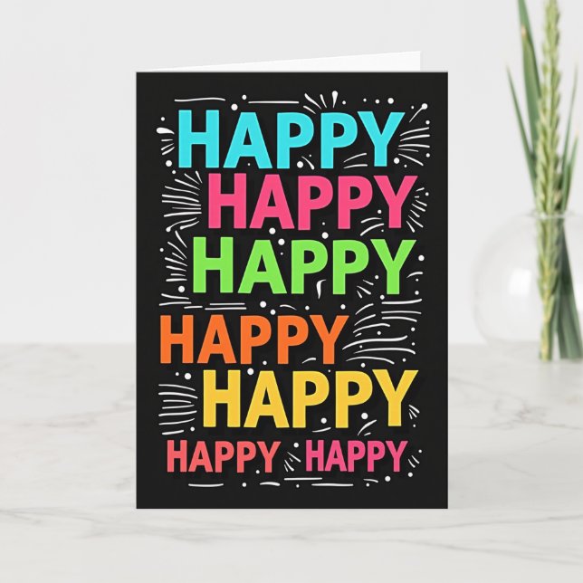 Joyful Spectrum Birthday Card (Front)