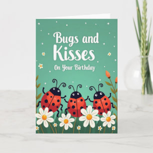 Joyful Spotted Insects Birthday Card