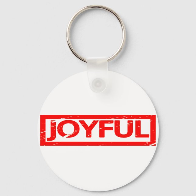 Joyful Stamp Keychain (Front)