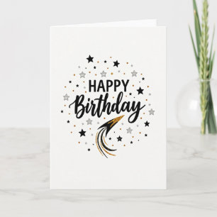 Joyful Star Trail Birthday Card