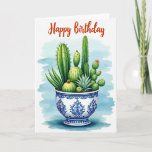 Joyful Succulent Birthday Card