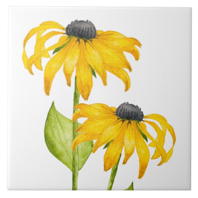 Joyful Summer on a Ceramic Tile  (Front)