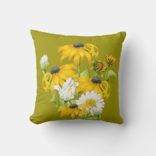 Joyful Summer on a Throw Pillow