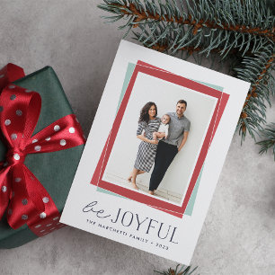 Joyful Symmetry Holiday Photo Card