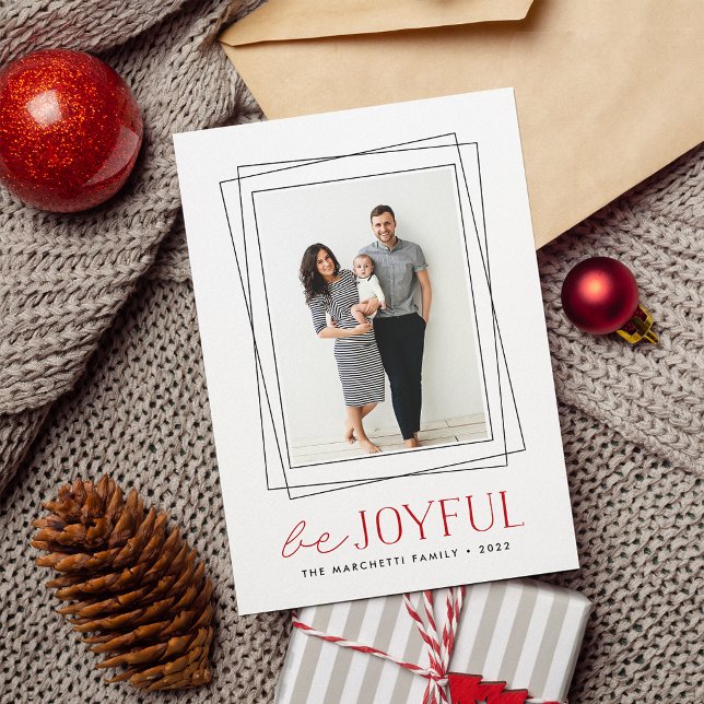 Joyful Symmetry | Holiday Photo Card (Creator Uploaded)