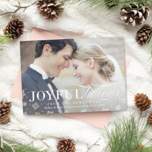 Joyful Tidings Newlywed First Christmas Card