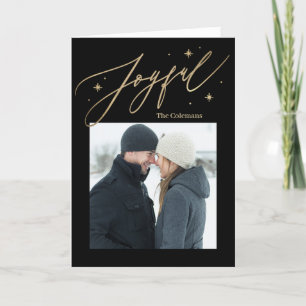 Joyful Times 1 Photo Holiday Card