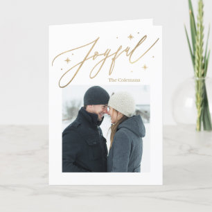 Joyful Times 1 Photo Holiday Card