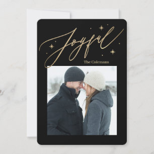 Joyful Times 1 Photo Holiday Card