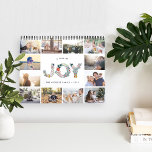 Joyful Type | 2019 Photo Calendar<br><div class="desc">Share a favourite memory on each page of this 2019 photo calendar. Cover features a thumbnail version of each photo with "a year of joy" in the centre in festive letters formed from holiday botanicals. Personalize the cover with your name(s) or family name and the year.</div>