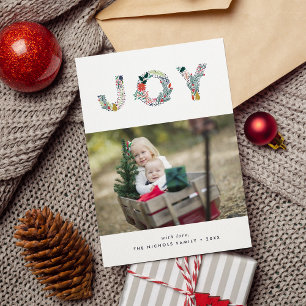 Joyful Type Holiday Photo Card