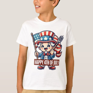 "Joyful Uncle Sam: Happy 4th of July" T-Shirt