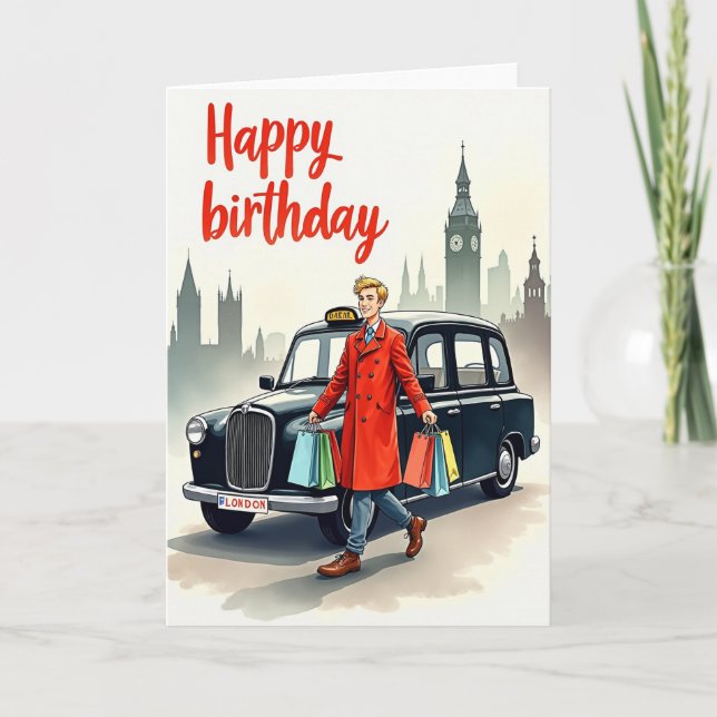 Joyful Urban Gentleman Card (Front)