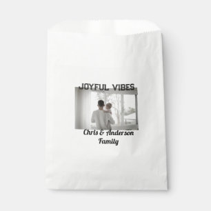 Joyful Vibes father son family Christmas holiday p Favour Bag