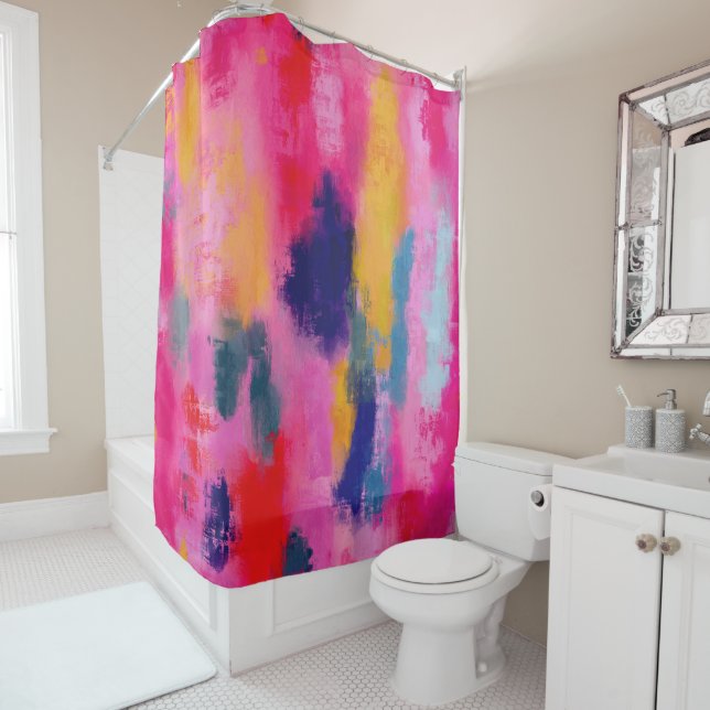 Joyful Vibrant Abstract Pink (In Situ)