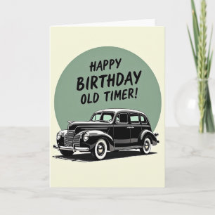 Joyful Vintage Car Card