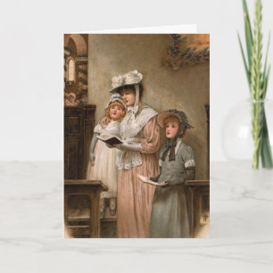 Joyful Vintage Christmas Greetings Holiday Card