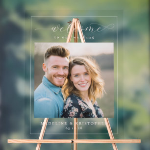 Joyful Warm Minimalist Photo Acrylic Sign