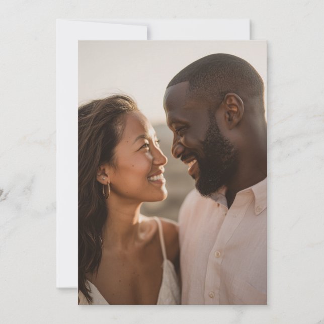 Joyful Warm Realistic Photo Invitation (Front)