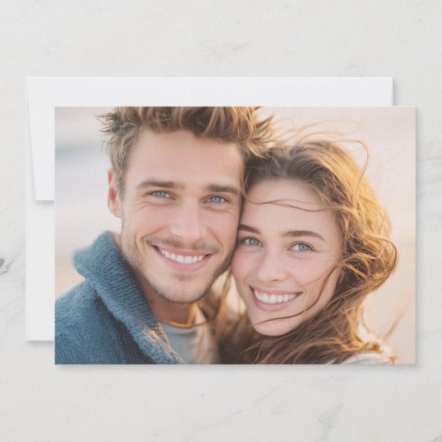 Joyful Warm Realistic Photo Invitation (Front)
