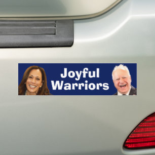 Joyful Warriors Harris and Walz Bumper Sticker