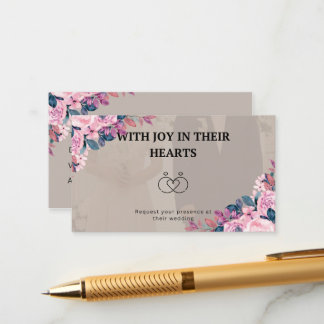 Joyful wedding invitation card