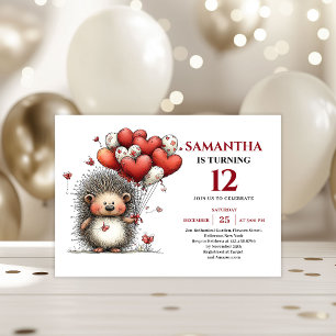 Joyful whimsical animals art kids birthday invite