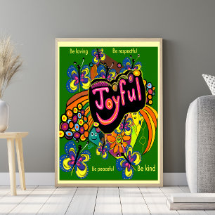 Joyful Whimsy: A Celebration of Positivity Poster