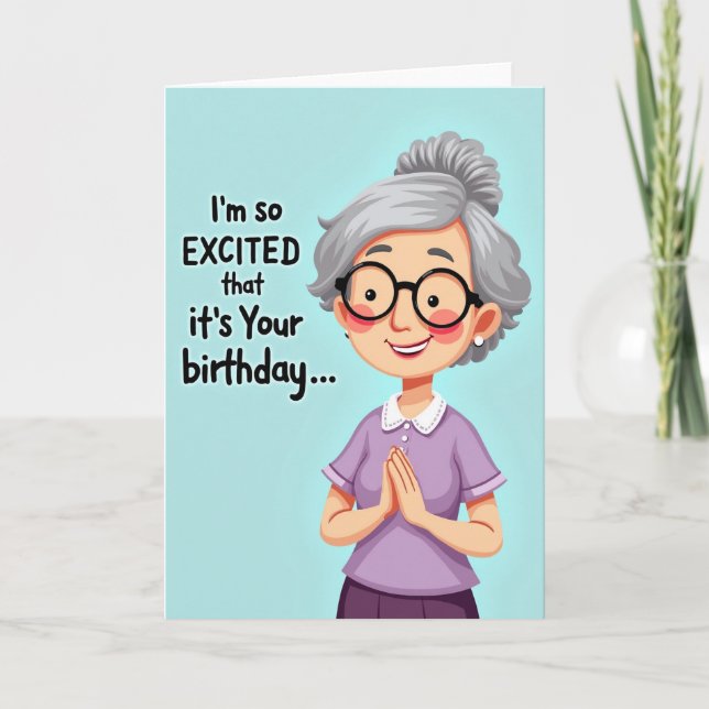 Joyful Womans Birthday Card (Front)