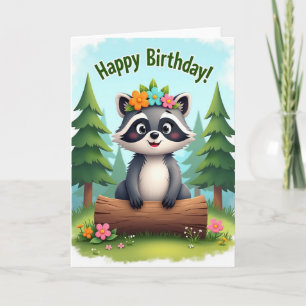 Joyful Woodland Creature Card