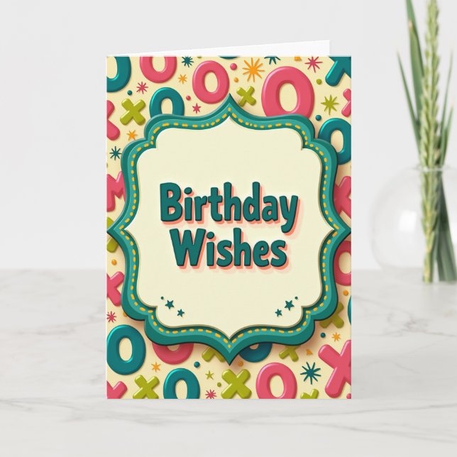 Joyful Xoxo Birthday Card (Front)