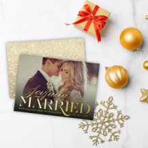 Joyfully Married Modern Classic Wedding Photo