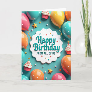 Joyous Balloon Polka Dot Card