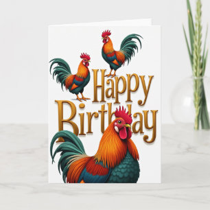 Joyous Bird Birthday Card